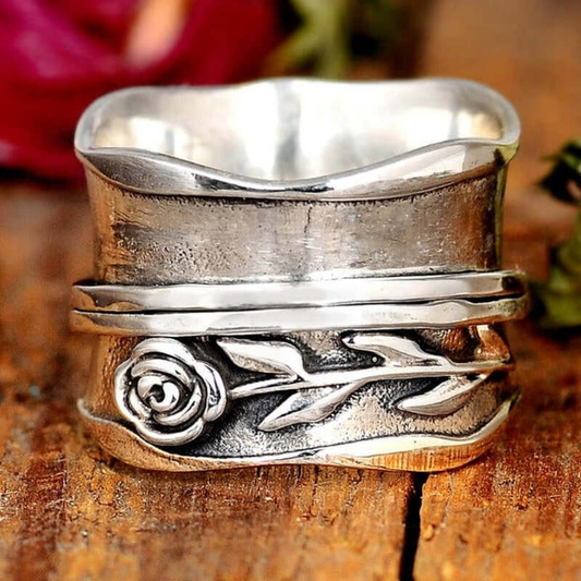 Vintage Silber Blume Ring